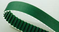 Courroies en polyuréthane - Revàªtements en tissu polyamide - Tissu nylon côté denture et au dos de la courroie