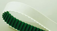 Courroies en polyuréthane - Revàªtements en tissu polyamide - Tissu côté denture